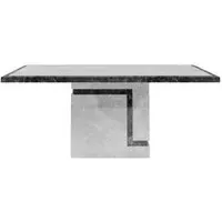 Venice 6-Seater Dining Table - Grey, Marble