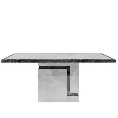 Venice 6-Seater Dining Table - Grey, Marble