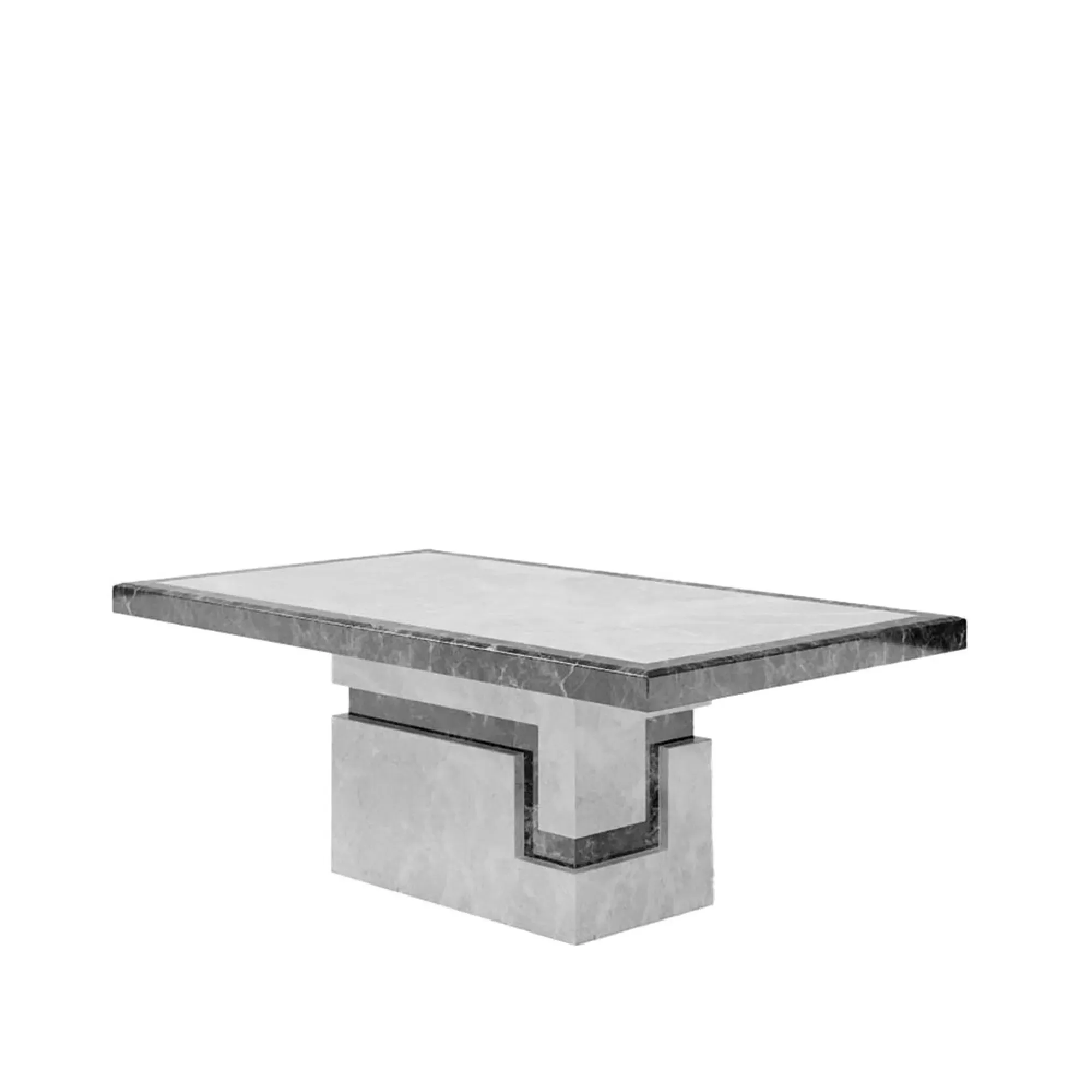 Venice Armani Coffee Table - Grey, Engineered Marble