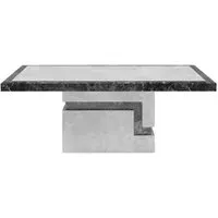 Venice Armani Coffee Table - Grey, Engineered Marble