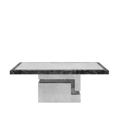 Venice Armani Coffee Table - Grey, Engineered Marble