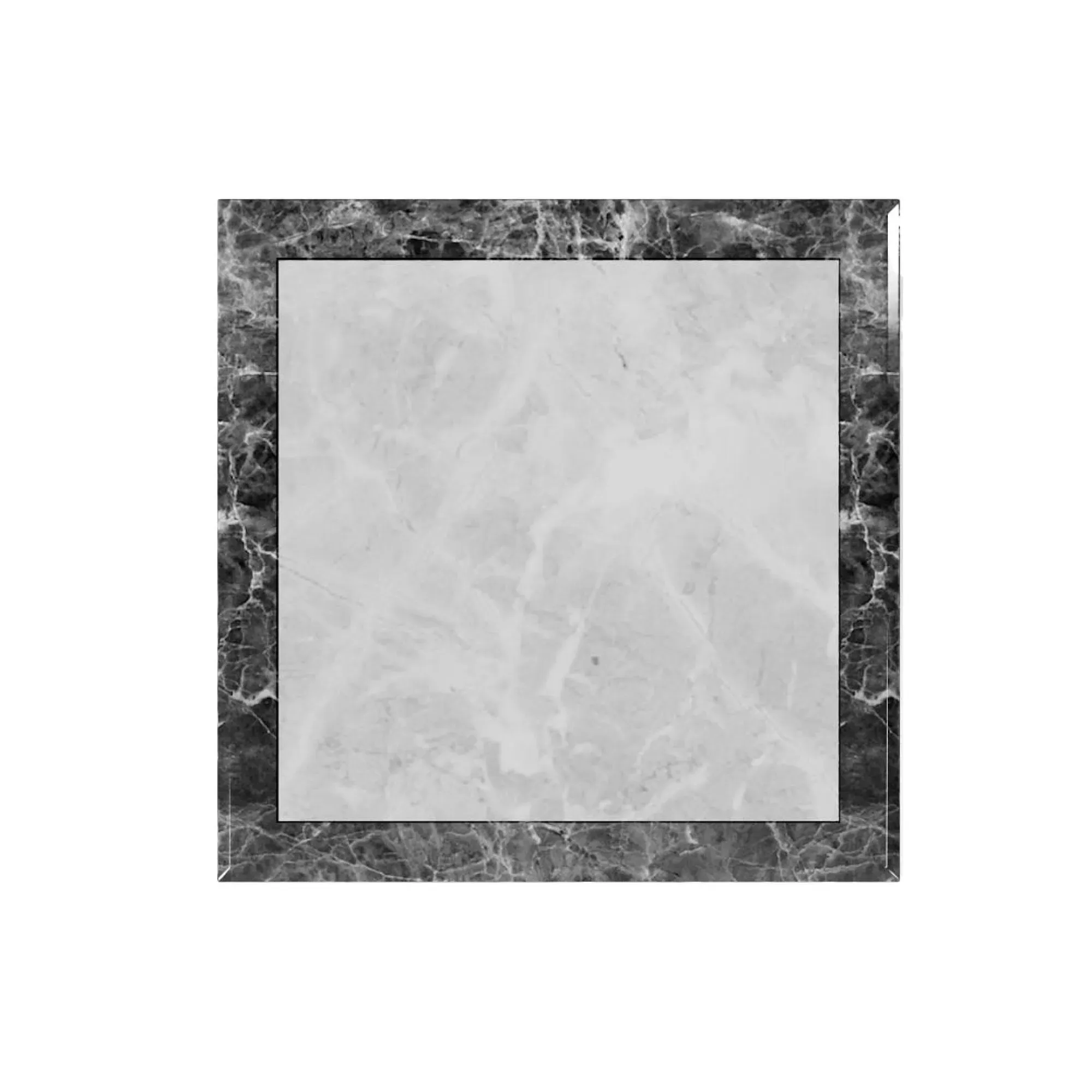 Venice Armani Side Table - Grey, Engineered Marble