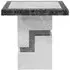 Venice Armani Side Table - Grey, Engineered Marble