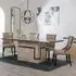 Venice Dining Set with Paris Chair - Cream, Marble