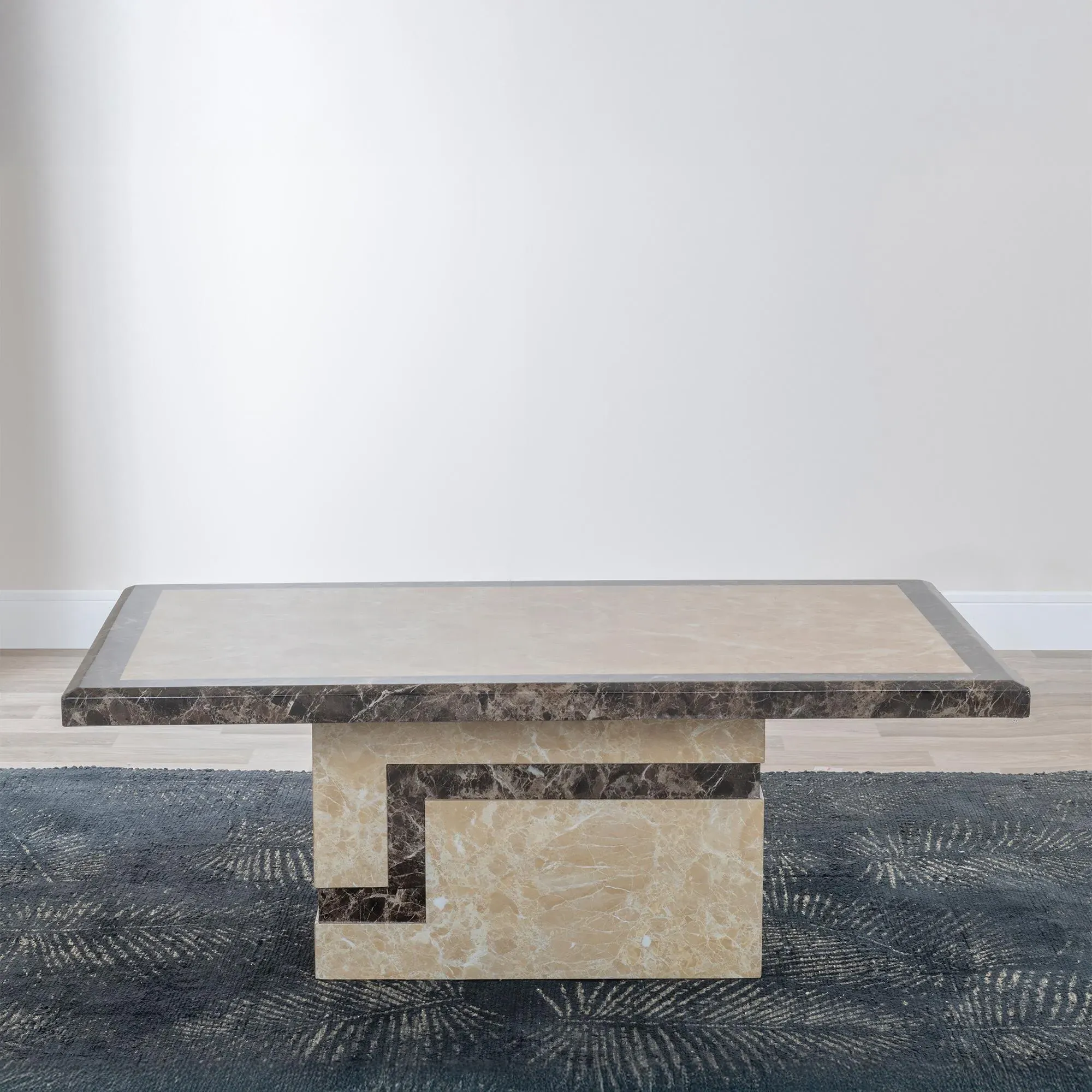 Venice Rectangular Coffee Table - Cream, Marble