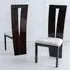 Vienna High Back Dining Chair - Walnut, High Gloss