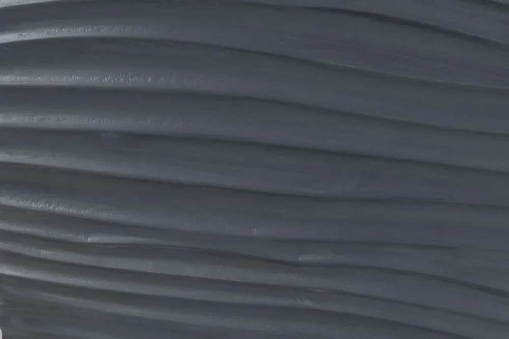 Wave Large Mango Wood TV Unit with Storage - Charcoal