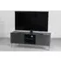 Wave Large Mango Wood TV Unit with Storage - Charcoal