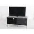 Wave Mango Wood TV Unit with Storage - Black