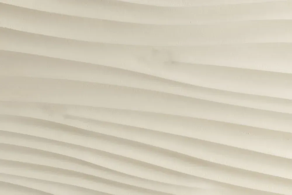 Wave Mango Wood TV Unit with Storage - Bone White