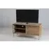 Wave Mango Wood TV Unit with Storage - Natural