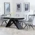 Westin Extending Dining Set with Arctic Chairs - Grey, Ceramic