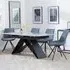 Westin Extending Dining Set with Boden Chairs - Grey, Ceramic