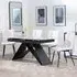 Westin Extending Dining Set with Corona Chairs - Grey, Ceramic