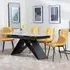 Westin Extending Dining Set with Corona Chairs - Grey, Ceramic