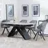 Westin Extending Dining Set with Ion Chairs - Grey, Ceramic