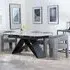 Westin Extending Dining Set with Kiefer Chairs - Grey, Ceramic