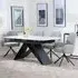 Westin Extending Dining Set with Theo Chairs - White, Ceramic