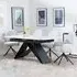 Westin Extending Dining Set with Theo Chairs - White, Ceramic