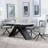 Westin Extending Dining Set with Theo Swivel Chairs - Grey, Ceramic