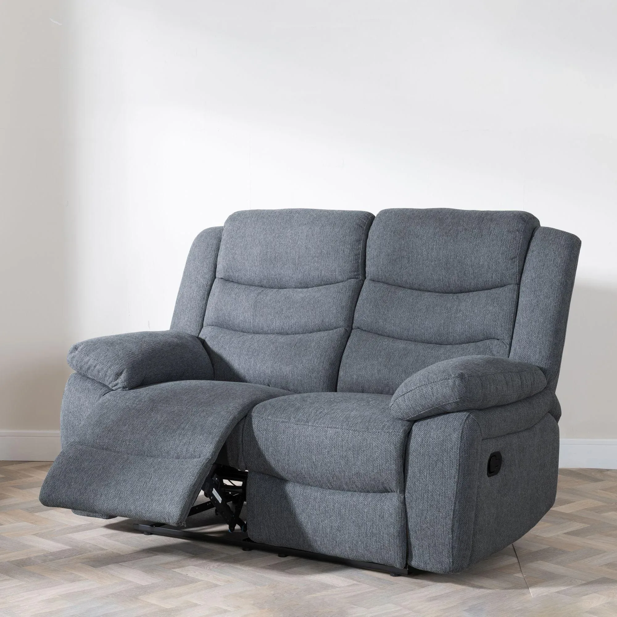 Windsor 2-Seater Recliner Sofa - Dark Grey, Fabric