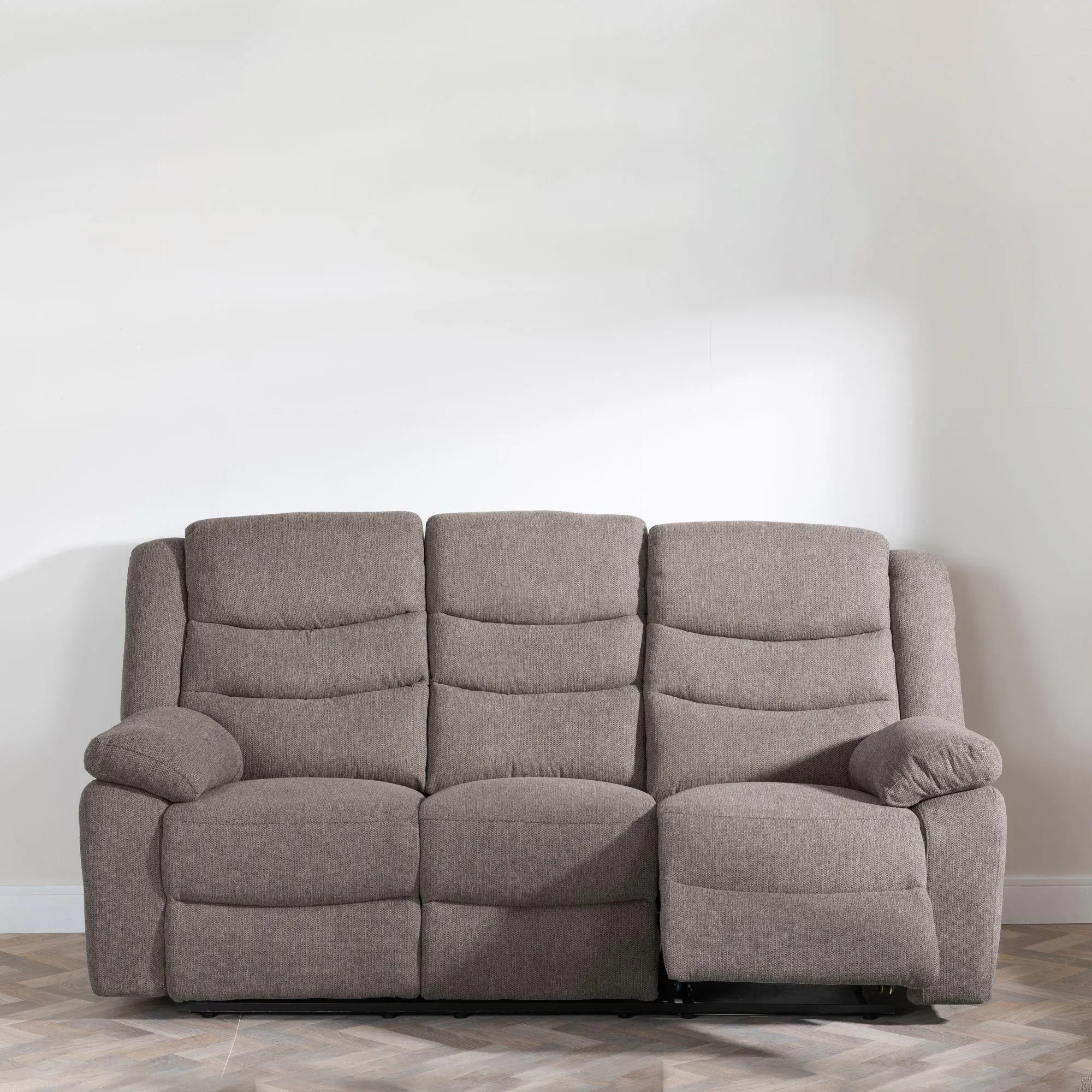 Windsor 3-Seater Recliner Sofa - Brown, Fabric