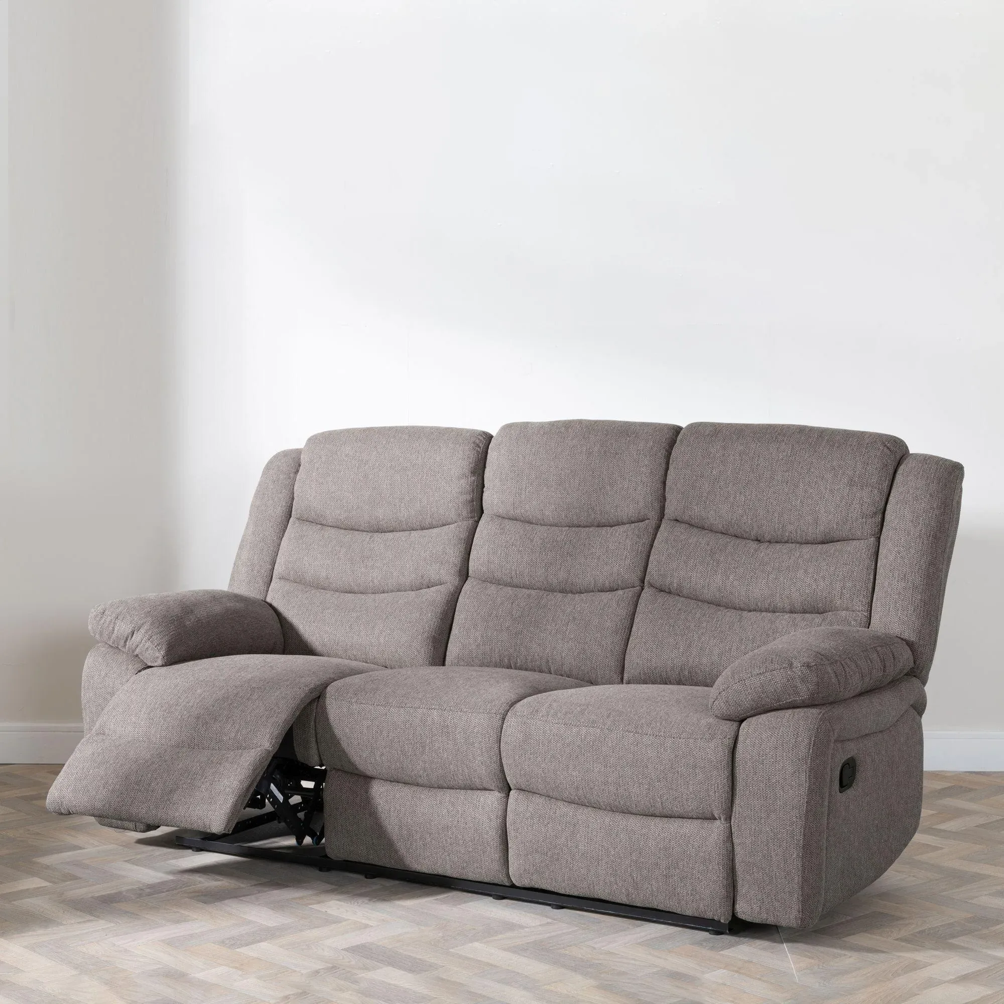 Windsor 3-Seater Recliner Sofa - Brown, Fabric