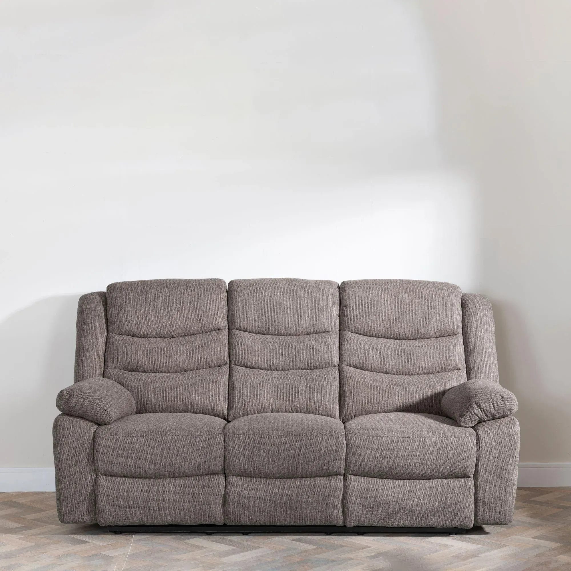 Windsor 3-Seater Recliner Sofa - Brown, Fabric