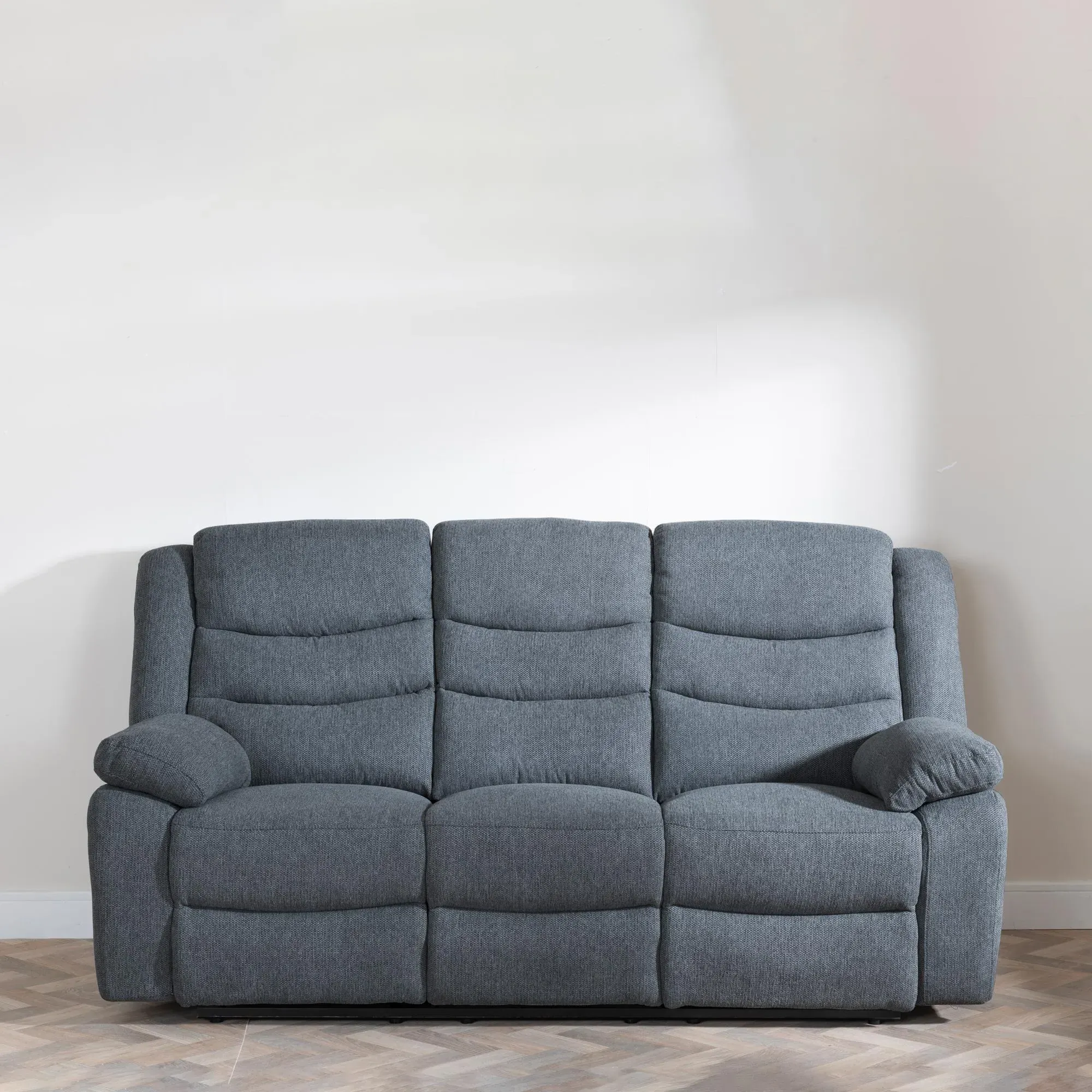 Windsor 3-Seater Recliner Sofa - Dark Grey, Fabric