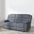 Windsor 3-Seater Recliner Sofa - Dark Grey, Fabric