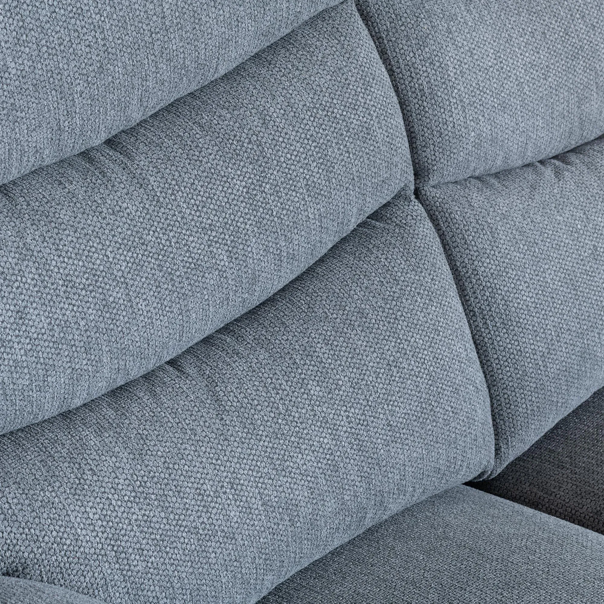 Windsor 3-Seater Recliner Sofa - Grey, Fabric