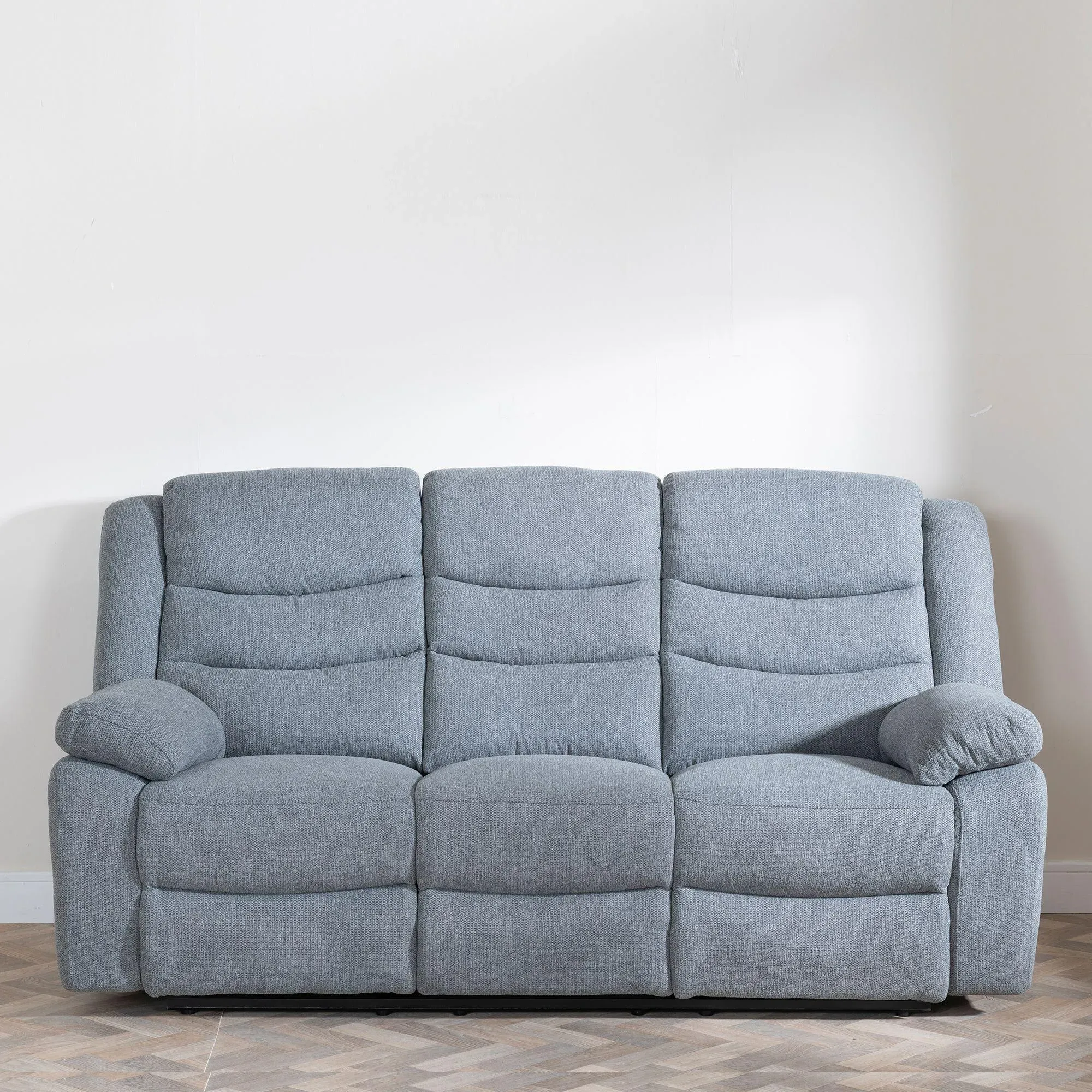 Windsor 3-Seater Recliner Sofa Set - Grey, Fabric
