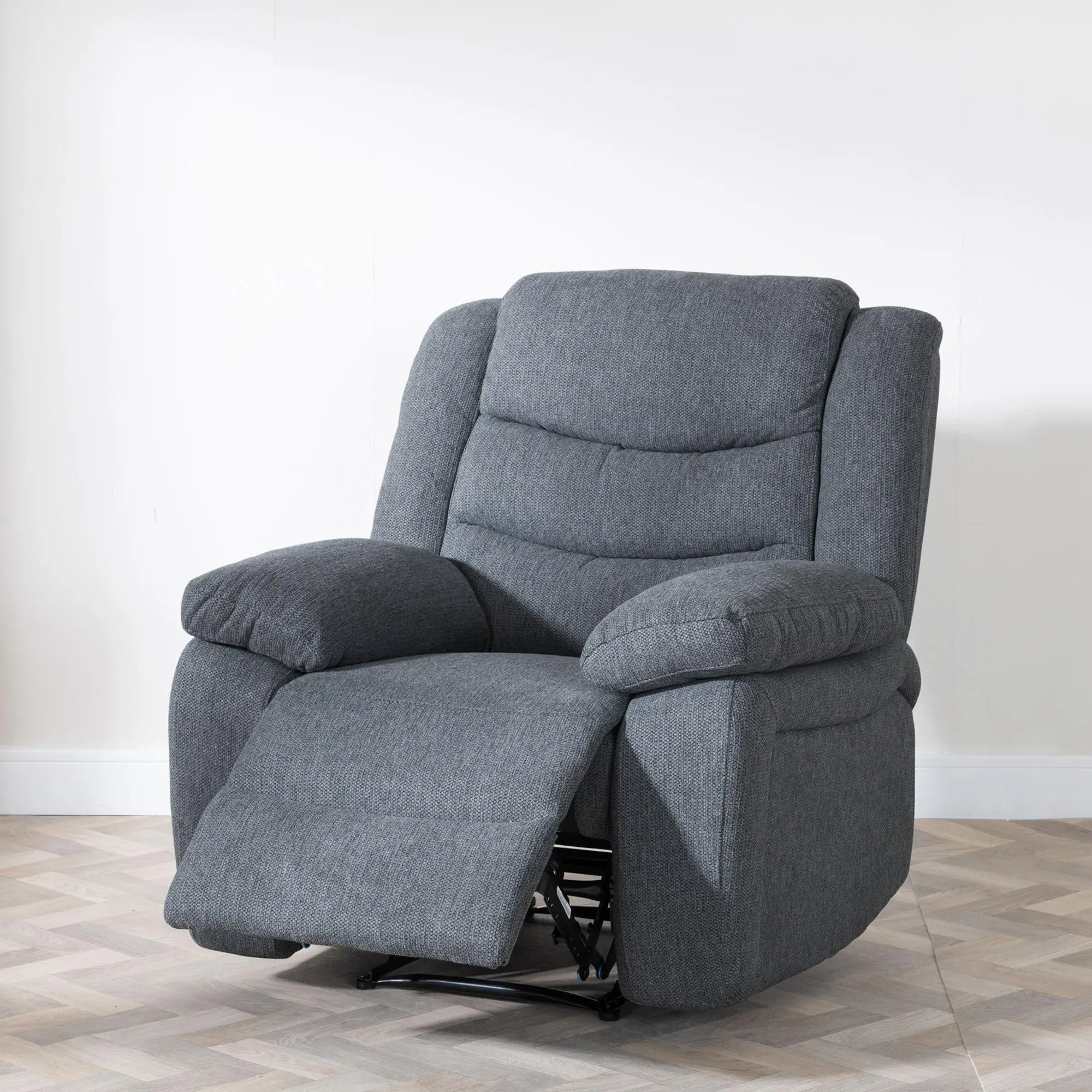 Windsor Recliner Armchair - Dark Grey, Fabric