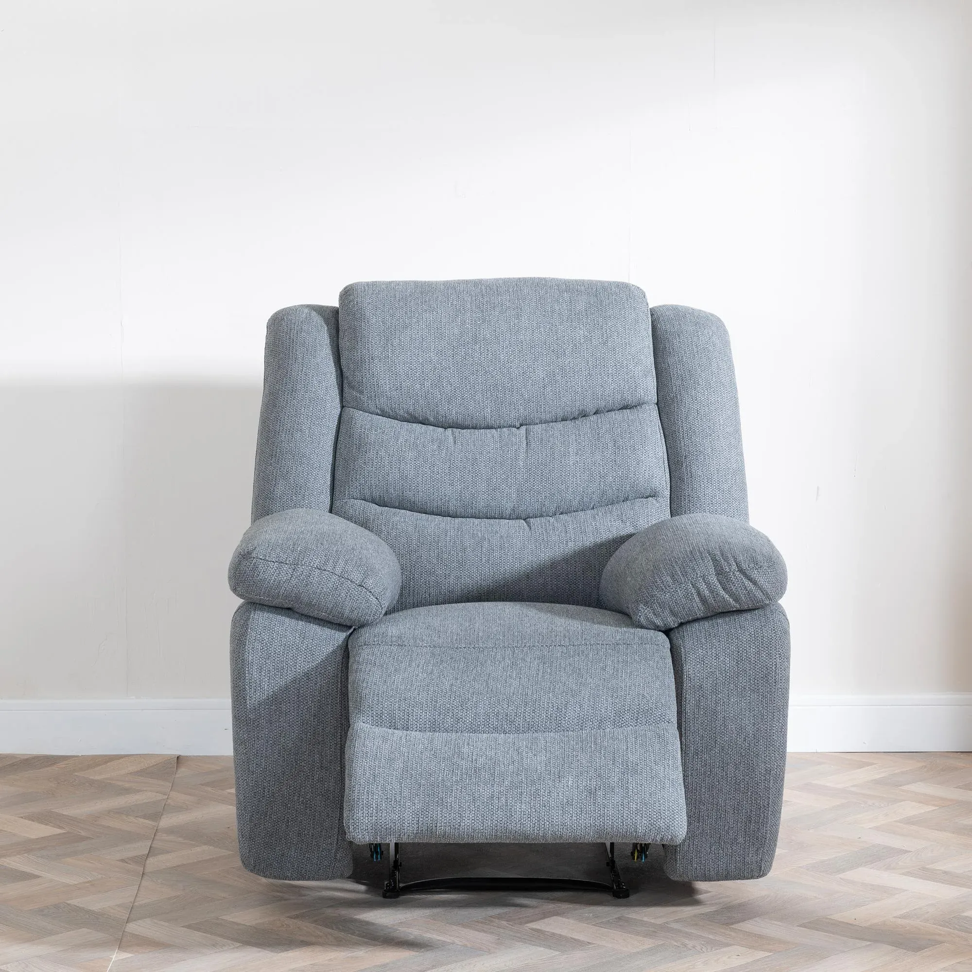 Windsor Recliner Armchair - Grey, Fabric