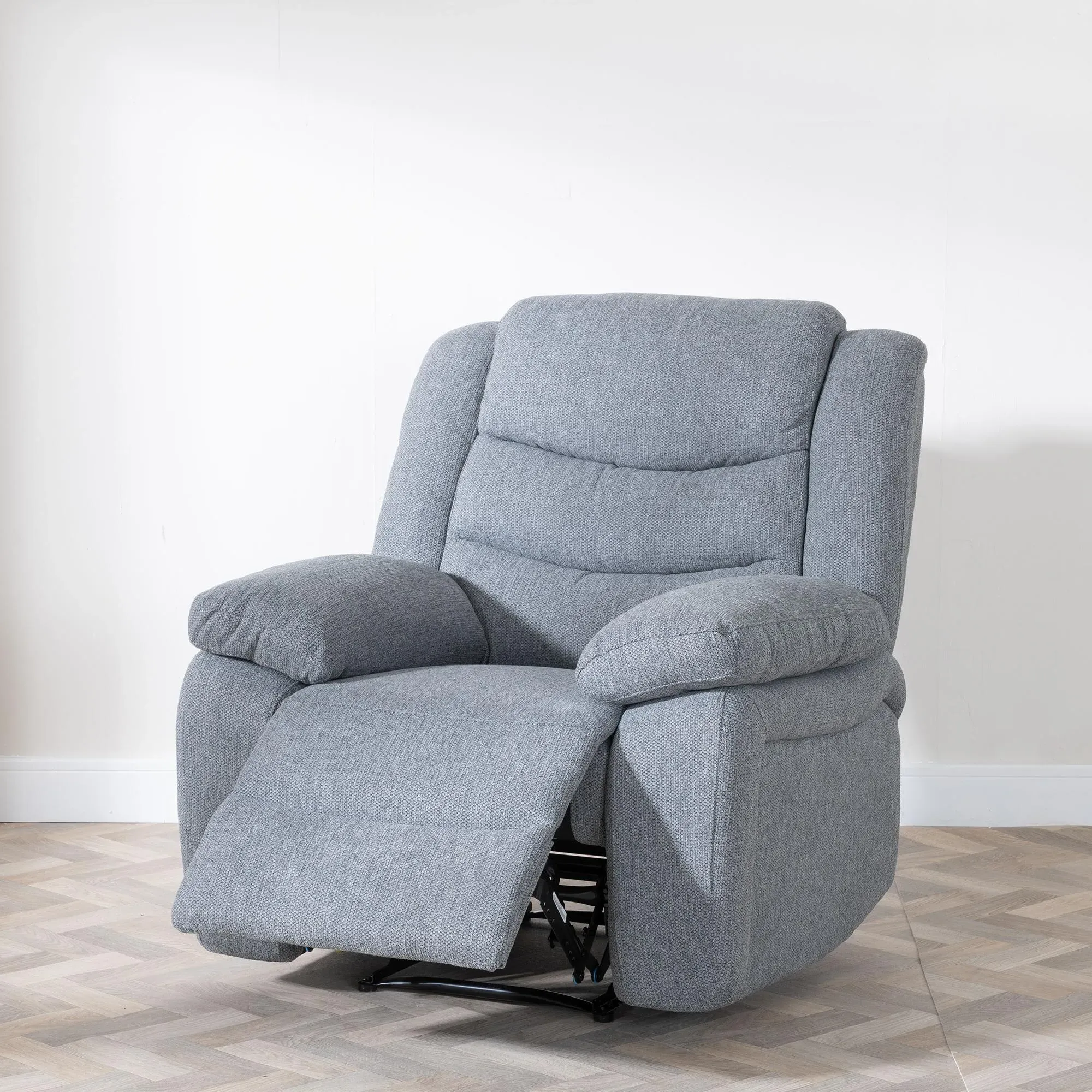 Windsor Recliner Armchair - Grey, Fabric