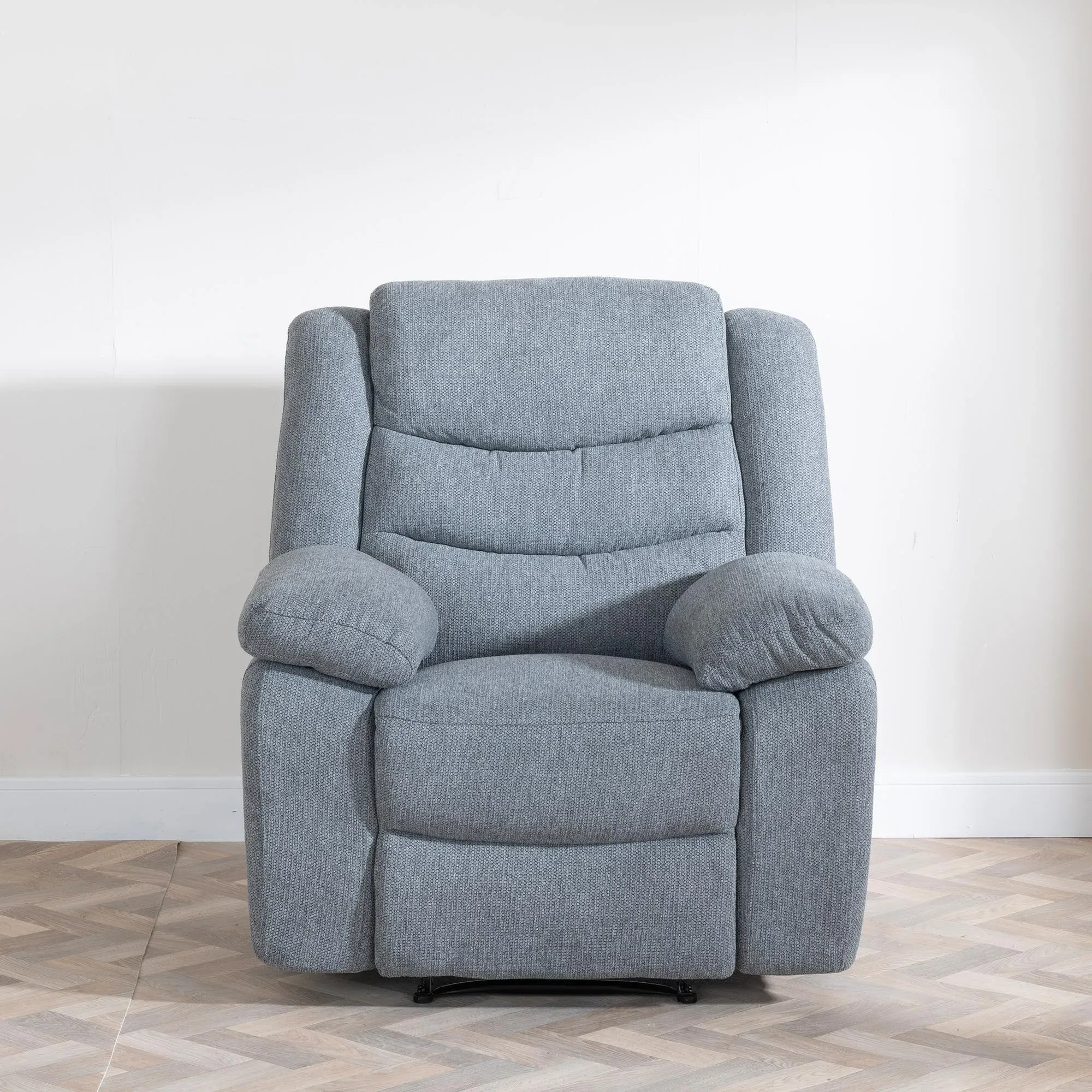 Windsor Recliner Armchair - Grey, Fabric
