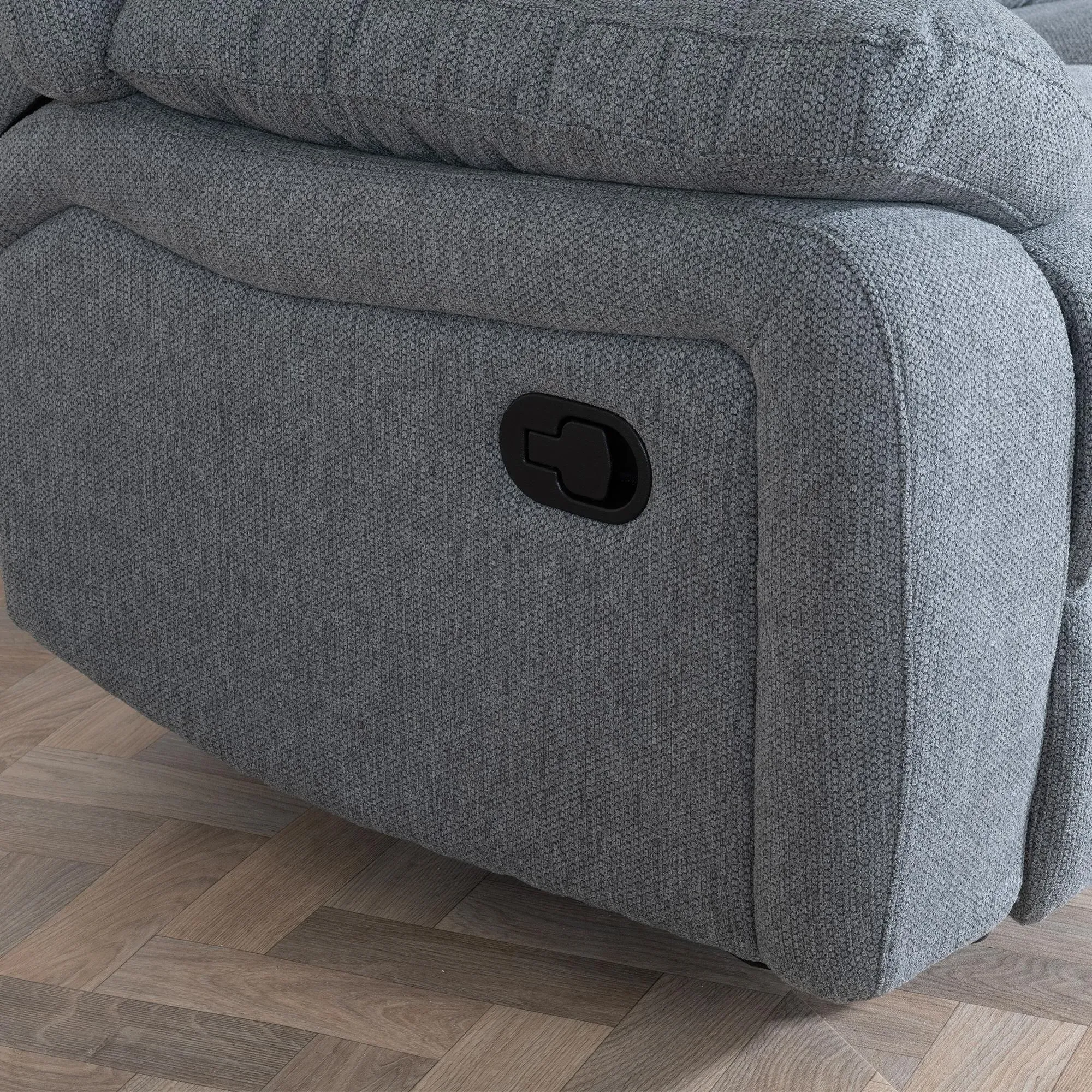 Windsor Recliner Armchair - Grey, Fabric