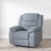 Windsor Recliner Armchair - Grey, Fabric