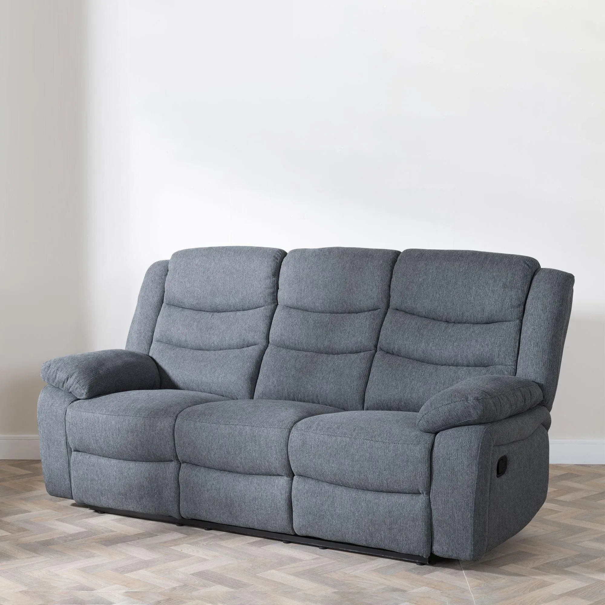Windsor Recliner Sofa Set - Dark Grey, Fabric