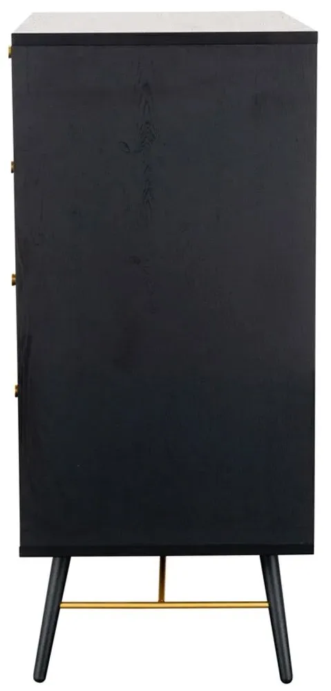 Barcelona 4 Drawer Chest - Black