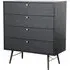 Barcelona 4 Drawer Chest - Black