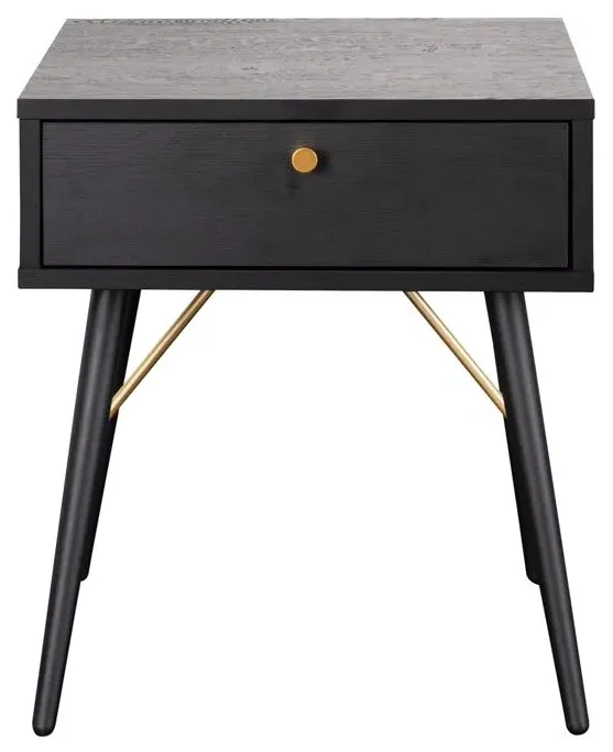 Barcelona Bedside Table - Black