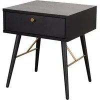 Barcelona Bedside Table - Black