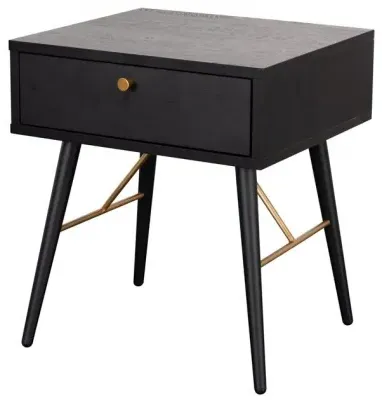 Barcelona Bedside Table - Black image