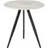 Circe Lamp Table - White, Marble Effect