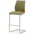 Elis Bar Stool - Olive Green, Faux Leather