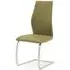 Elis Dining Chair Set of 2 - Olive, Faux Leather