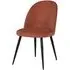 Gabi Dining Chair - Coral, Velvet