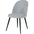 Gabi Dining Chair - Grey, Velvet