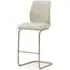 Irma Barstool Set of 2 - Taupe, Faux Leather
